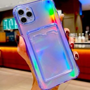 iPhone 13 Pro Max with laser paper card slot phone case